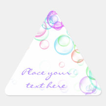 Såpbubblor Triangle Stickers