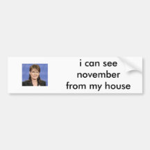 sara 1, kan jag se november från mitt hus bildekal
