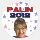 Sarah Palin 2012 Rund Klistermärke