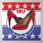 SARAH PALIN FÖR PRESIDENTEN 2012 AFFISCHER