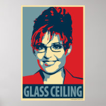 Sarah Palin - Glass tak: OHP-affisch