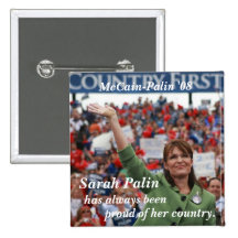 Sarah Palin, har alltid varit, stolt… Knappar Med Nål