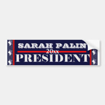 Sarah Palin president 2012 SKRÄDDARSY Bildekal
