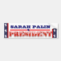 Sarah Palin president 2012 SKRÄDDARSY Bildekal