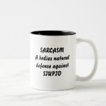 SARCASMA förkroppsligar naturlig försvaragainstSTU Kaffe Muggar