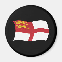 Sark flaggamagnet magnet för kylskåp
