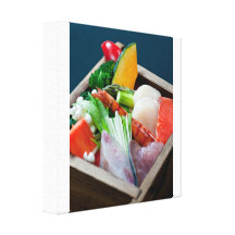 Sashimi japansk cuisine sträckt canvastryck