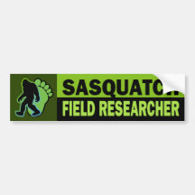 Sasquatch fältforskare bildekal
