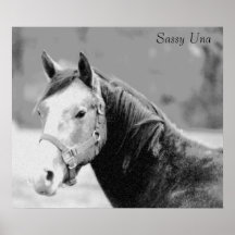 Sassy Una tryck Affisch