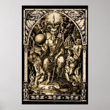 Satan installerar affischen för konst 24x36
