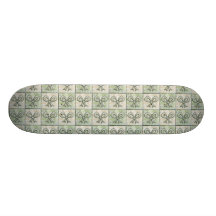Satäng- och blommigtpilbågar skate board deck