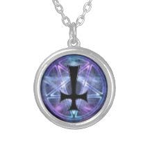 satanic pentagram hängsmycke