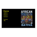 SATIVA AFRIKAN VISITKORT
