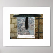 sätta en klocka på i torn på siena posters