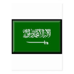 Saudiarabien flagga vykort