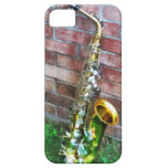 Saxofon mot tegelsten iPhone 5 cover