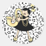 Saxofonbaby Klistermärke