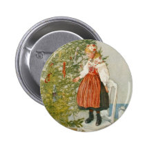 Scandinavian Christmas Pinback Button