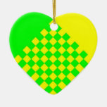 scandinavian grönt för hjärtaprydnad yellow/lt julgransdekoration