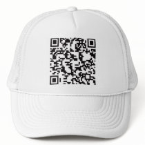Scannable QR Bar kodifierar Baseball Hat