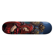Scharlakansröd Huntressskateboard
