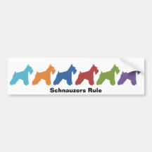 Schnauzers härskar bildekaler