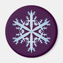 Schneeflocke snow flake kühlschrankmagnet