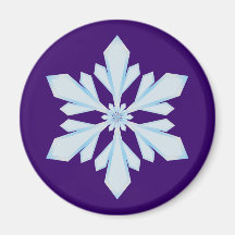 Schneeflocke snow flake kühlschrankmagnet