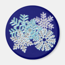 Schneeflocken snow flakes kühlschrankmagnet