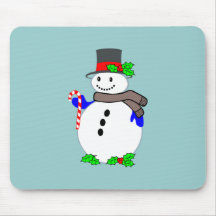 Schneemann snow man mousepads