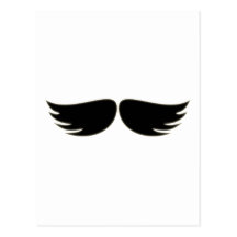 Schnurrbart moustache mustache postkarte