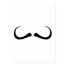 Schnurrbart moustache mustache postkarte