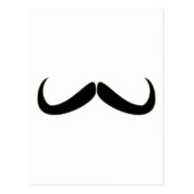 Schnurrbart moustache mustache postkarte