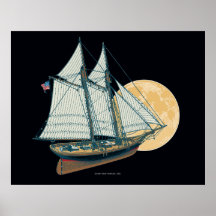 Schooner "yacht Amerika", 1851 Affisch
