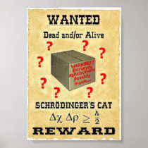 Schrodingers katt önskade affischen