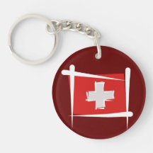 Schweitz borstar flagga nyckelkedjor
