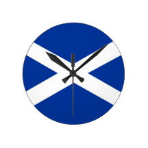 scotland tar tid på den scotish landflagga väggklockor
