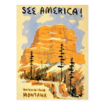 Se Amerika Montana Vykort