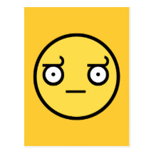 Se av ogillandesmiley face vykort