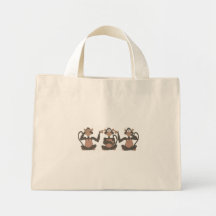 se ingen ondska höra ingen ondska tala ingen ondsk tote bag