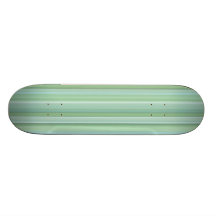 Seafoam, vis man & baby blue randigt mönster skateboard deck