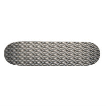Seamless diamant formad krom pläterad metall skate boards