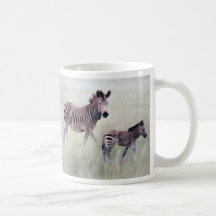 Sebramamma och bebis kaffe kopp