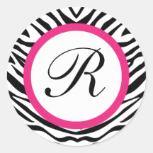 Sebrasälar - runda runda klistermärken