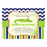 Segraresegrare!  Alligator-Themed partyinbjudninga