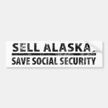 Sell Alaska! Bildekaler