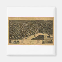 Selma Alabama i 1887 Magnet För Kylskåp