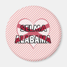 Selma Alabama Kylskåpsnagnet