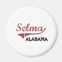 Selma Alabama stadsklassiker Magnet För Kylskåp