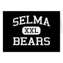 Selma - björnar - högstadium - Selma Kalifornien Hälsnings Kort